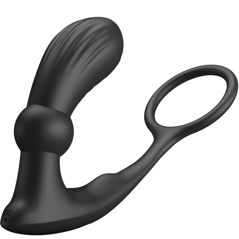 PRETTY LOVE - WARREN BLACK ANAL RING & VIBRATOR - Kink&Play