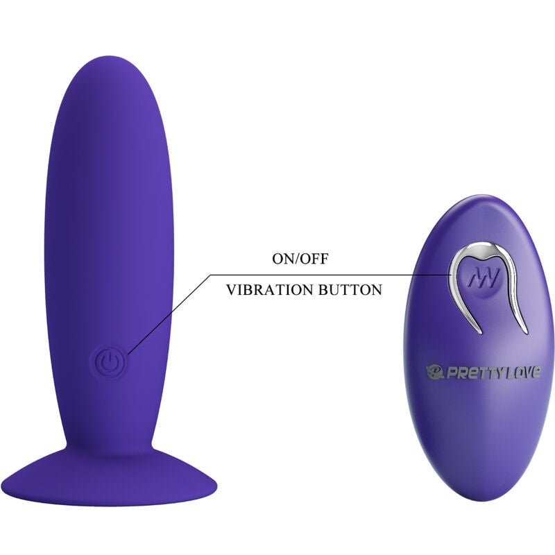 PRETTY LOVE - YOUTH PLUG ANAL VIBRATOR REMOTE CONTROL VIOLET - Kink&Play