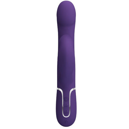 PRETTY LOVE - ZALIN RABBIT VIBRATOR PEARLS 4 IN 1 PURPLE - Kink&Play