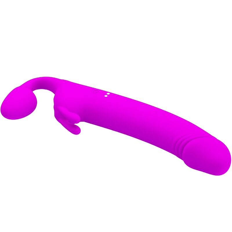 PRETTY LOVE - ZANINI STRAPLESS STRAP - ON 10 VIBRATIONS PURPLE - Kink&Play