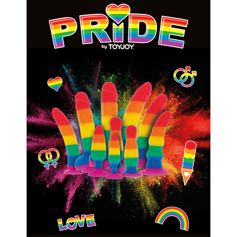 PRIDE - LGBT FLAG DILDO WAVE 17 CM - Kink&Play