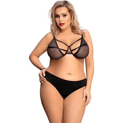 QUEEN LINGERIE - TWO PIECE SET S/M - Kink&Play