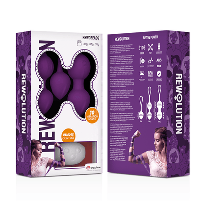 REWOLUTION - REWOBEADS VIBRATING BALLS REMOTE CONTROL WITH WATCHME TECHNOLOGY - Kink&Play