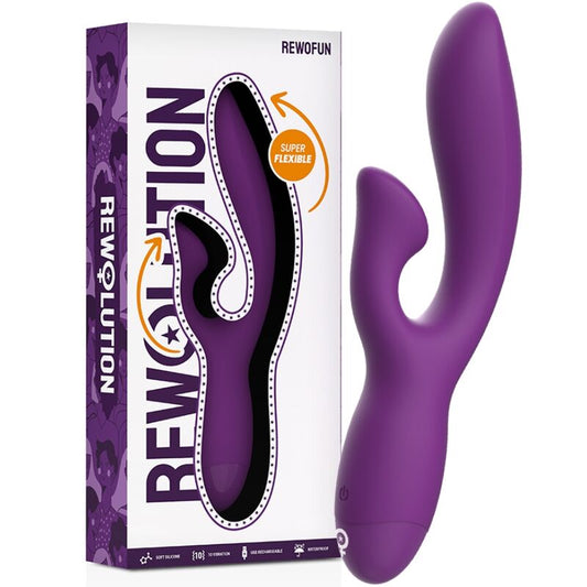 REWOLUTION - REWOFUN FLEXIBLE VIBRATOR WITH RABBIT - Kink&Play