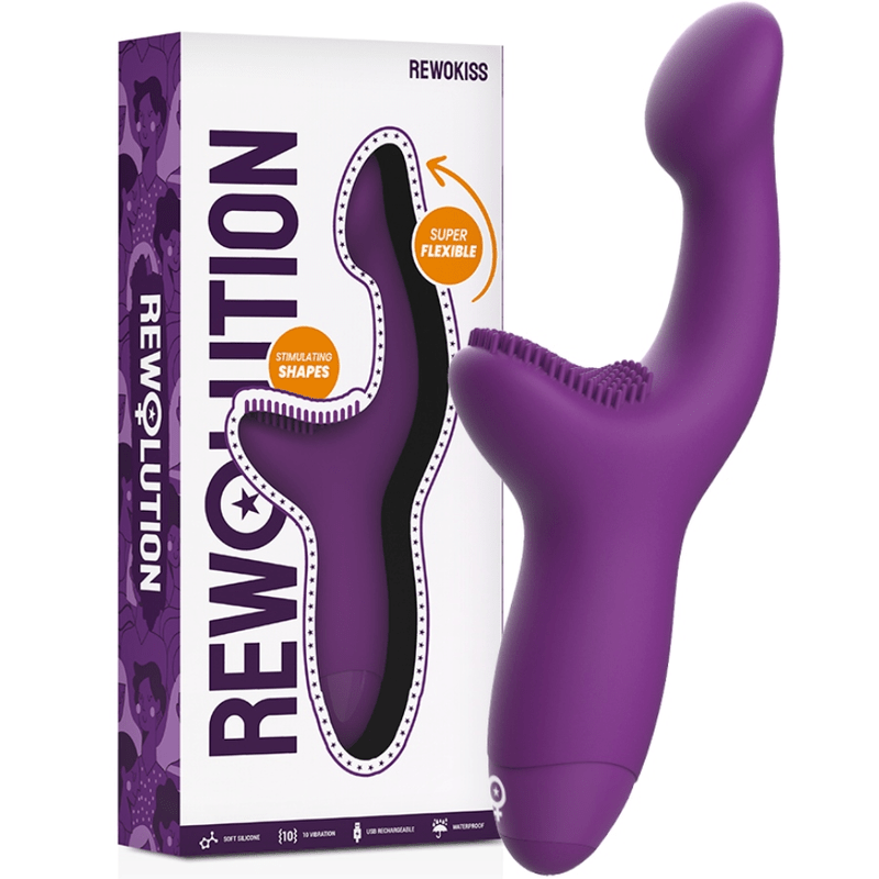REWOLUTION - REWOKISS VIBRATOR POINT TO STIMULATOR - Kink&Play