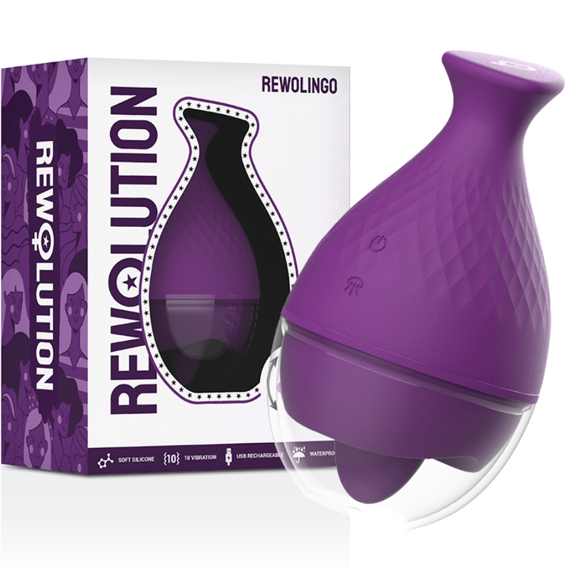 REWOLUTION - REWOLINGO VIBRATOR WITH TONGUE - Kink&Play