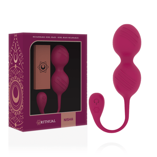 RITHUAL - NISHA RECHARGEABLE VIBRATING KEGEL BALLS ORCHID - Kink&Play