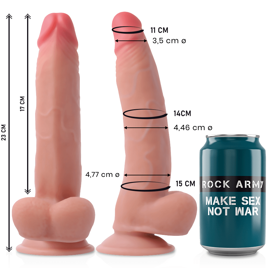 ROCKARMY - DUAL DENSITY LEOPARD 23 CM - O - 4.77 CM - Kink&Play