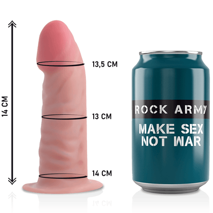 ROCKARMY - HARNESS + DUAL DENSITY TIGER REALISTIC DILDO 14 CM - O - 4.46 CM - Kink&Play