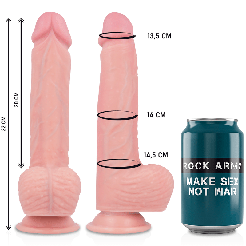 ROCKARMY - HARNESS + HAWK ROTATOR AND VIBRATOR 22 CM - O - 4.6 CM - Kink&Play