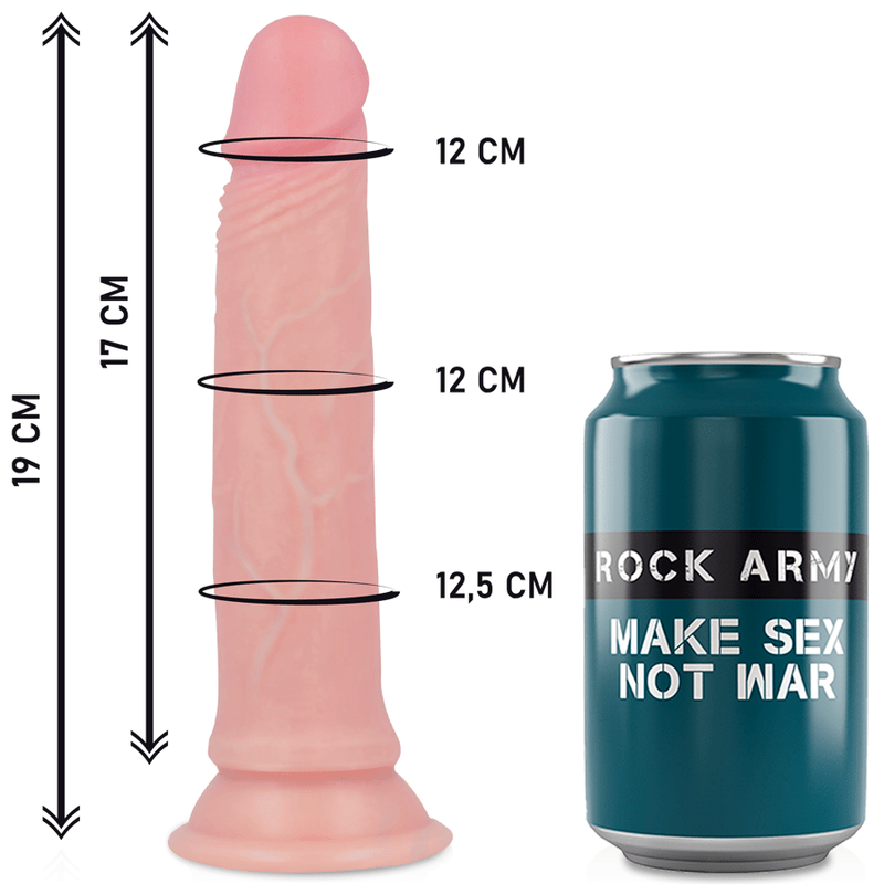 ROCKARMY - HARNESS + LIQUID SILICONE DILDO PREMIUM AVENGER 19 CM - O - 3.98 CM - Kink&Play