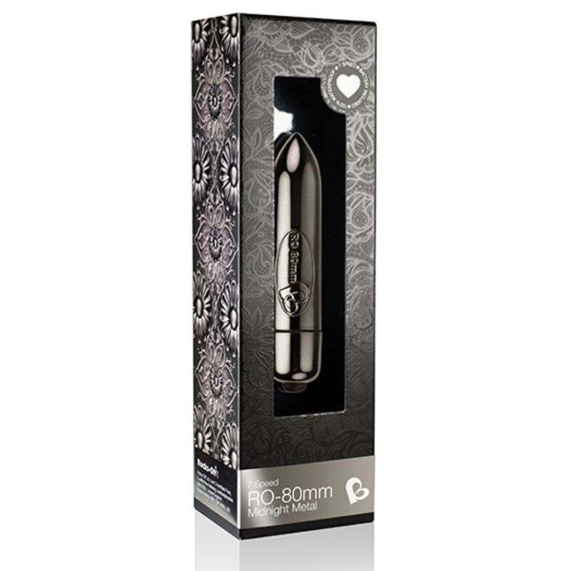 ROCKS - OFF - VIBRATING BULLET RO - 80MM MIDNIGHT METAL - Kink&Play