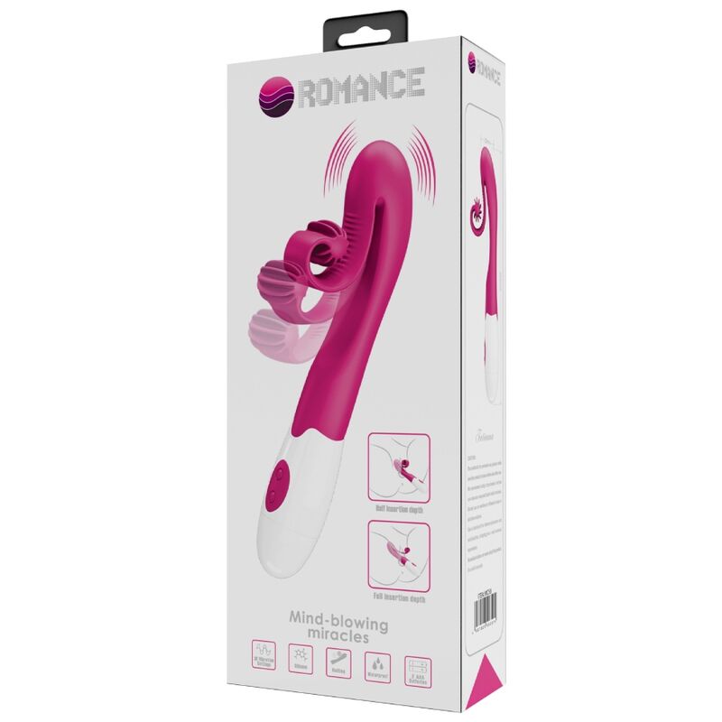 ROMANCE - PINK VIBRATOR AND STIMULATOR 30 SPEEDS - Kink&Play