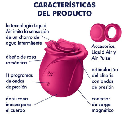 SATISFYER - AIR PULSE PRO 2 CLASSIC BLOSSOM VIBRATOR - Kink&Play