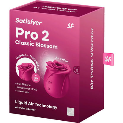SATISFYER - AIR PULSE PRO 2 CLASSIC BLOSSOM VIBRATOR - Kink&Play