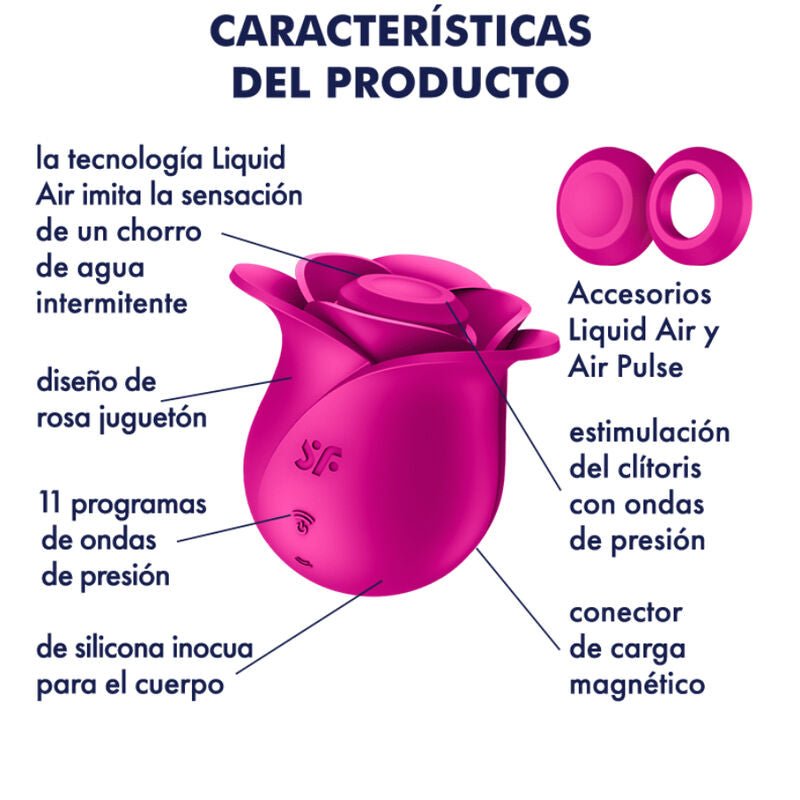 SATISFYER - AIR PULSE PRO 2 MODERN BLOSSOM VIBRATOR - Kink&Play