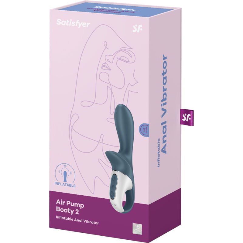 SATISFYER - AIR PUMP BOOTY 2 DARK GREY - Kink&Play
