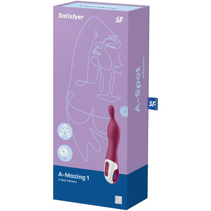 SATISFYER - AMAZING 1 ASPOT VIBRATOR BERRY - Kink&Play