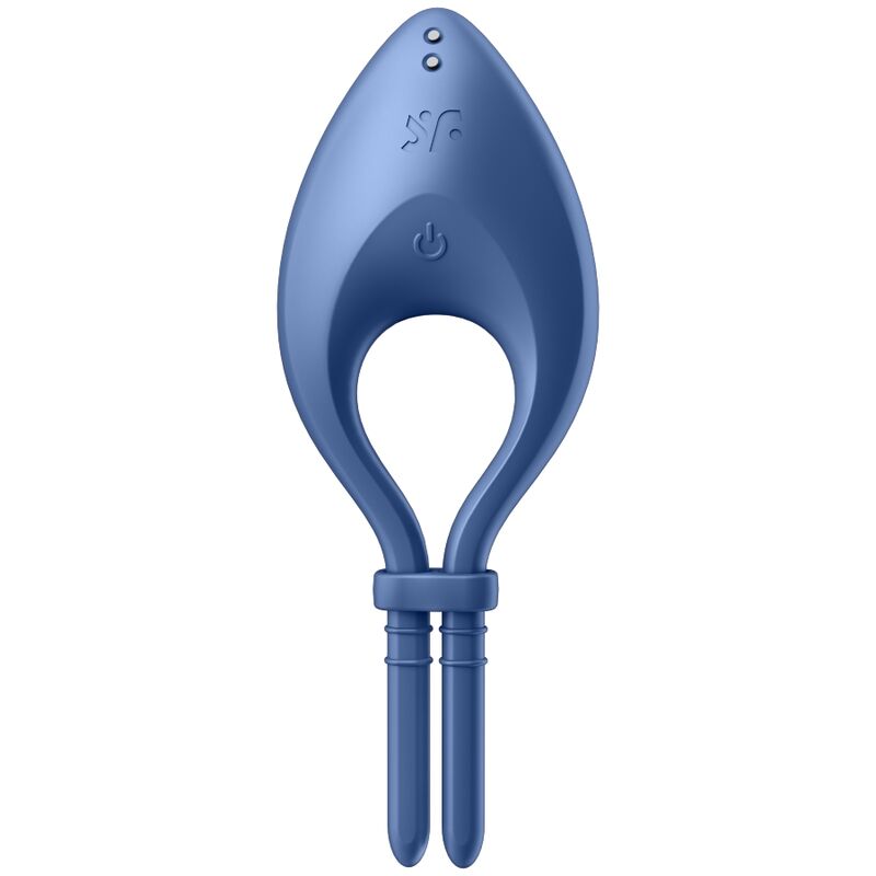 SATISFYER - BULLSEYE RING VIBRATOR APP BLUE - Kink&Play