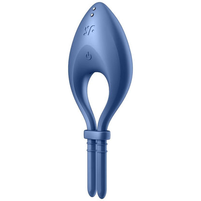 SATISFYER - BULLSEYE RING VIBRATOR APP BLUE - Kink&Play
