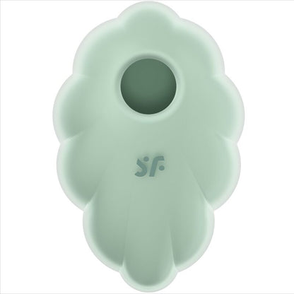 SATISFYER - CLOUD DANCER GREEN AIR PULSE VIBRATOR - Kink&Play