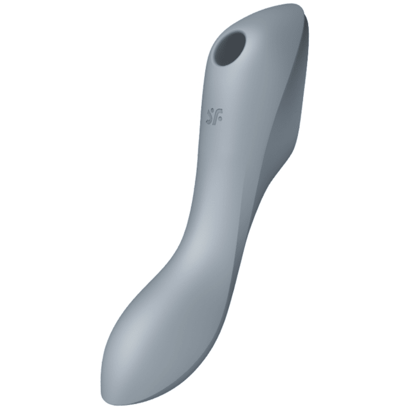 SATISFYER - CURVY TRINITY 3 AIR PULSE VIBRATOR GREY - Kink&Play