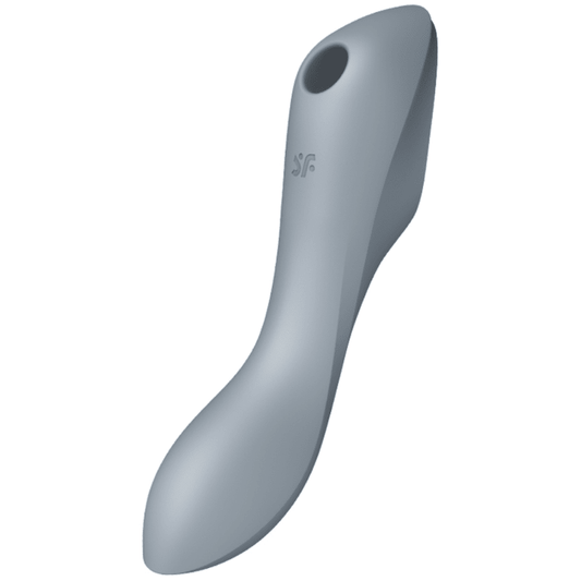 SATISFYER - CURVY TRINITY 3 AIR PULSE VIBRATOR GREY - Kink&Play