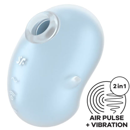 SATISFYER - CUTIE GHOST LAY - ON VIBRATOR LIGHT BLUE - Kink&Play