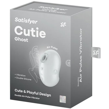 SATISFYER - CUTIE GHOST LAY - ON VIBRATOR WHITE - Kink&Play