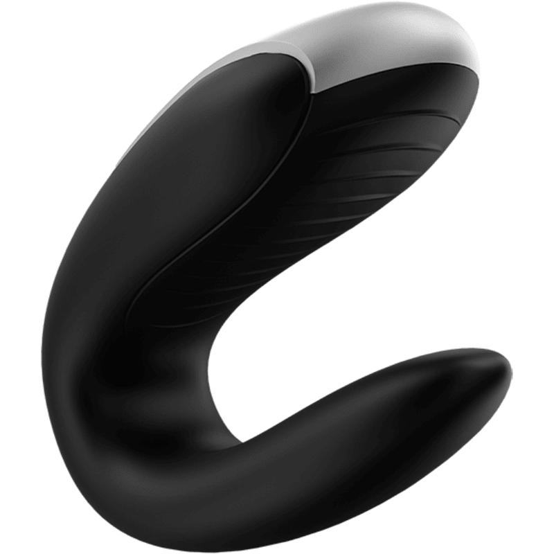 SATISFYER - DOUBLE FUN PARTNER VIBRATOR BLACK - Kink&Play