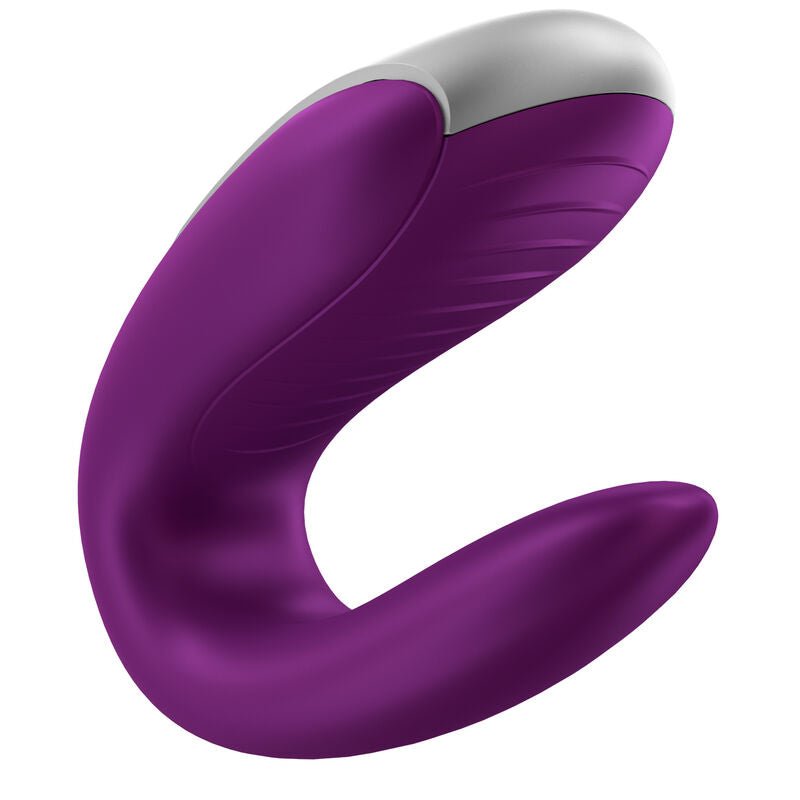 SATISFYER - DOUBLE FUN PARTNER VIBRATOR PURPLE - Kink&Play
