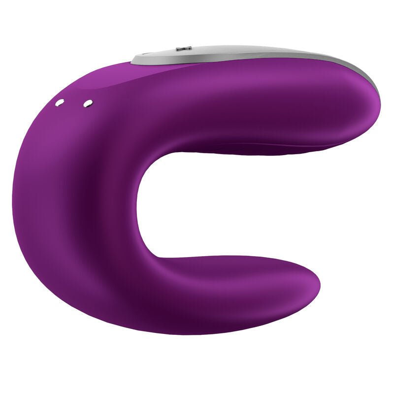 SATISFYER - DOUBLE FUN PARTNER VIBRATOR PURPLE - Kink&Play
