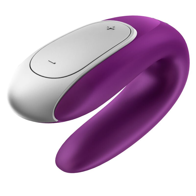 SATISFYER - DOUBLE FUN PARTNER VIBRATOR PURPLE - Kink&Play