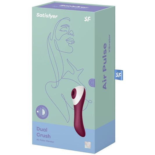 SATISFYER - DUAL CRUSH AIR PULSE VIBRATOR - Kink&Play