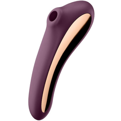 SATISFYER - DUAL KISS AIR PULSE VIBRATOR WINE RED - Kink&Play