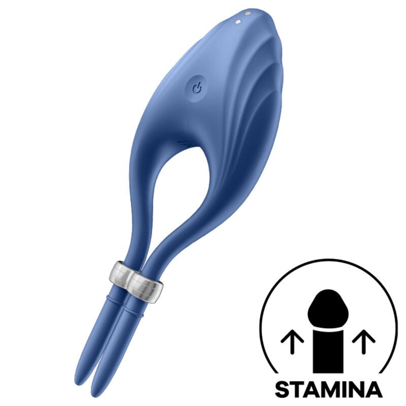 SATISFYER - DUELIST RING VIBRATOR BLUE - Kink&Play