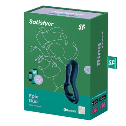 SATISFYER - EPIC DUO RING VIBRATOR APP BLUE - Kink&Play