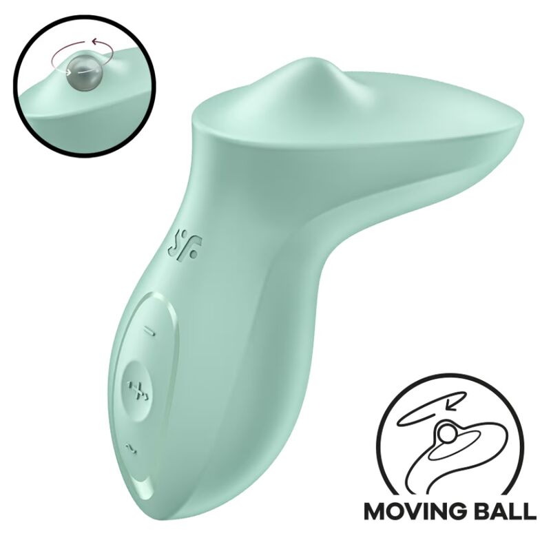 SATISFYER - EXCITERRR LAY - ON CLITORIS MINT VIBRATOR - Kink&Play