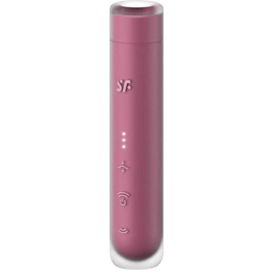SATISFYER - FIRST KISS WAVE CLITORIS STIMULATOR GARNET - Kink&Play