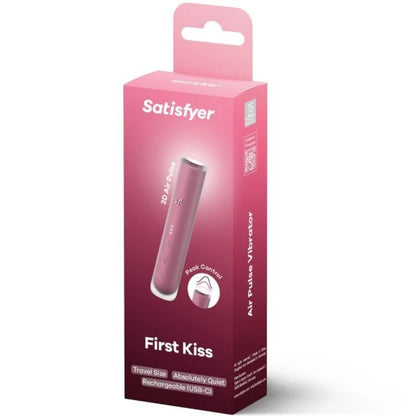 SATISFYER - FIRST KISS WAVE CLITORIS STIMULATOR GARNET - Kink&Play