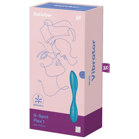 SATISFYER - G - SPOT FLEX 1 MULTI VIBRATOR BLUE - Kink&Play