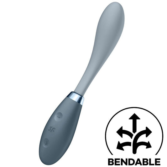SATISFYER - G - SPOT FLEX 3 MULTI VIBRATOR GREY - Kink&Play