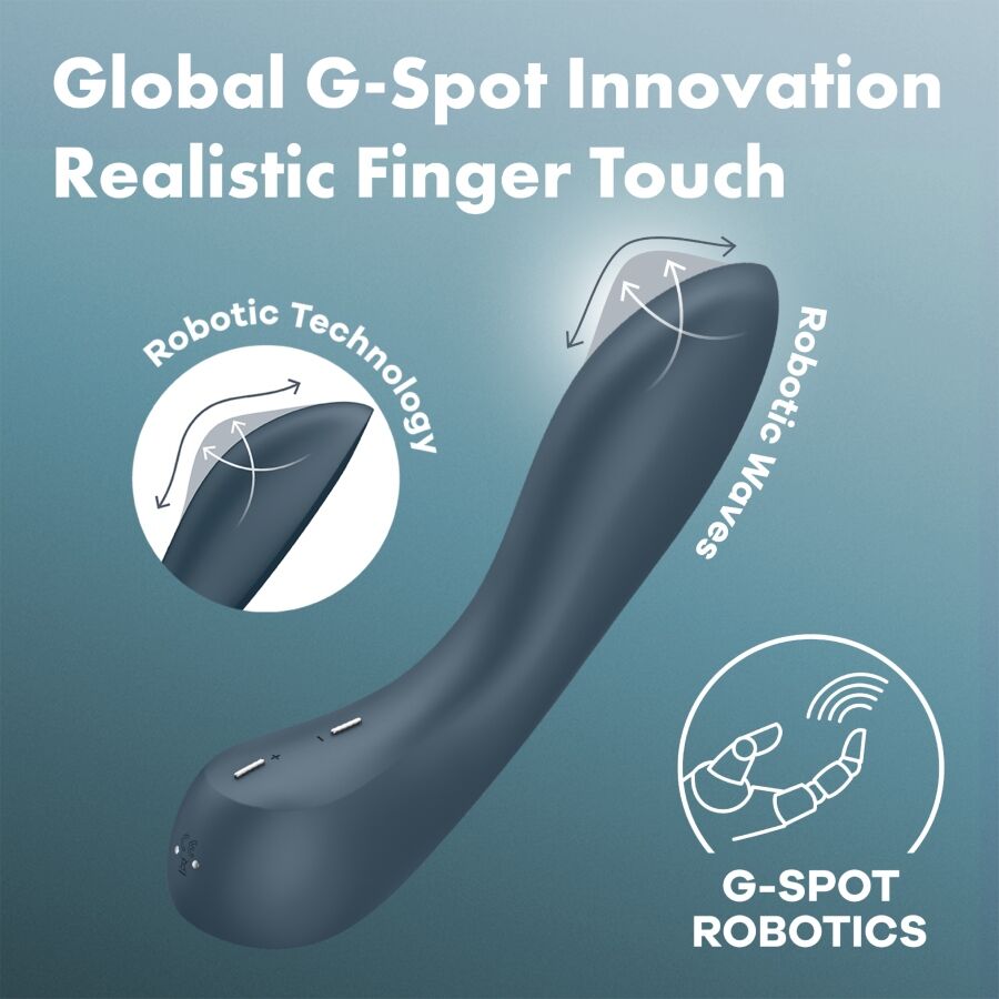 SATISFYER - G - SPOT WAVE 4 12 VIBRATIONS PROGRAM VIBRATOR DARK GREY - Kink&Play