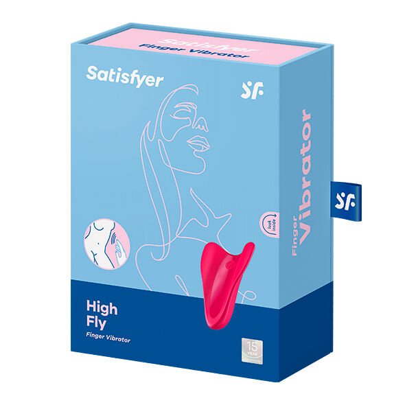 SATISFYER - HIGH FLY FINGER VIBRATOR FUCHSIA - Kink&Play