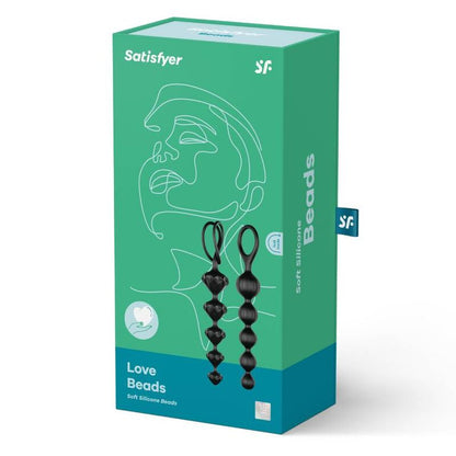 SATISFYER - LOVE BEADS BLACK - Kink&Play