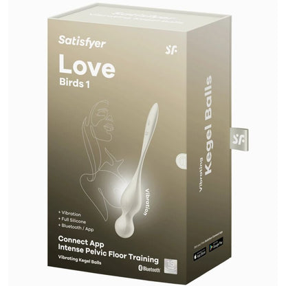 SATISFYER - LOVE BIRDS VIBRATING KEGEL BALLS WHITE - Kink&Play