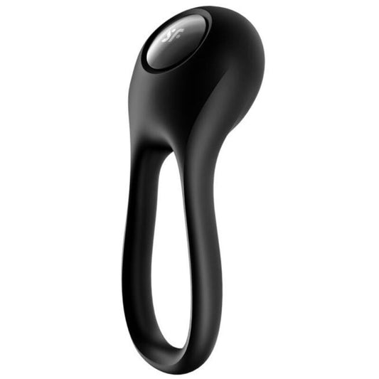 SATISFYER - MAJESTIC DUO RING VIBRATOR BLACK - Kink&Play
