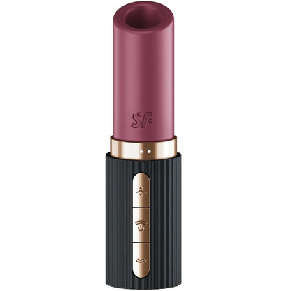 SATISFYER - PRO 2 KISS WAVE CLITORIS STIMULATOR GARNET / BLACK - Kink&Play