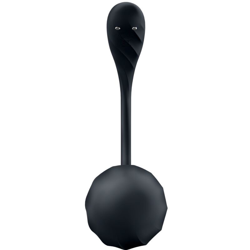 SATISFYER - RIBBED PETAL G POINT STIMULATOR REMOTE CONTROL BLACK FREE APP - Kink&Play