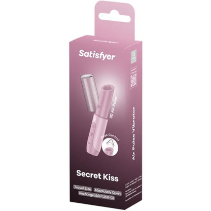 SATISFYER - SECRET KISS WAVE CLITORIS STIMULATOR PINK - Kink&Play